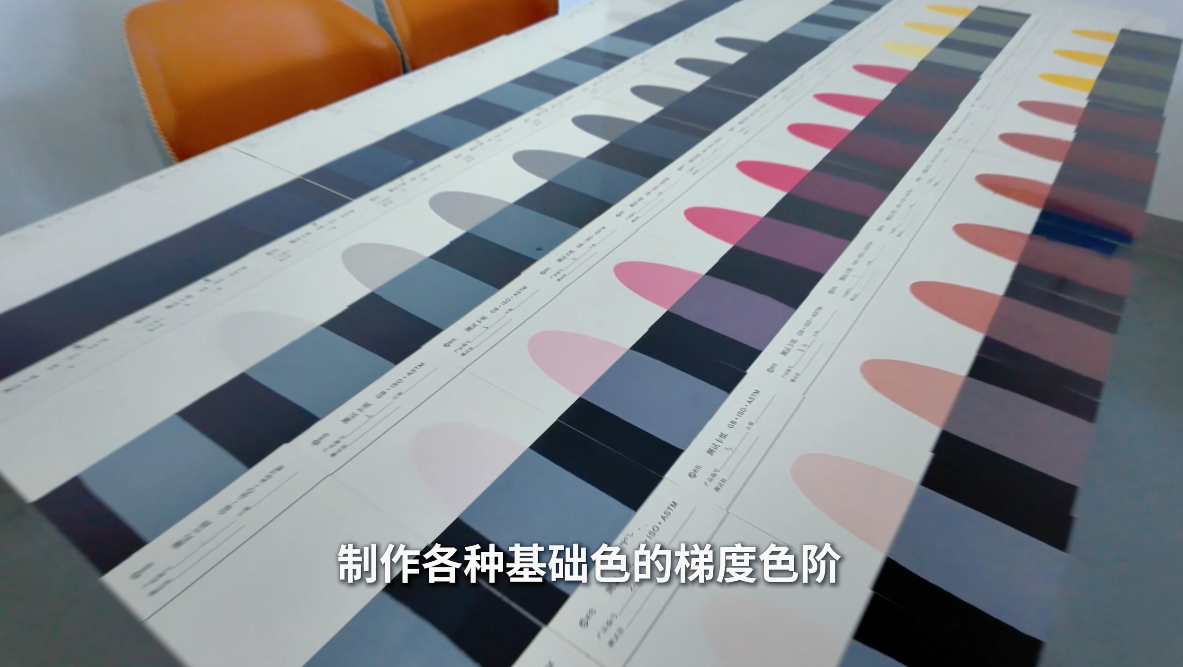 制作各种基础色的梯度色阶